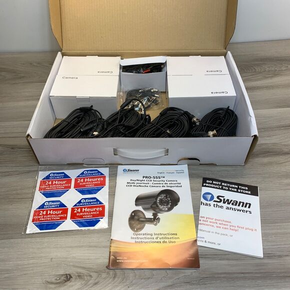 Swann PRO-555 Compact Day/Night Security Camera SW331-PR5 4 Pack Kit - Picture 2 of 9